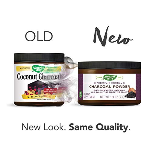 NATURES WAY COCONUT CHARCOAL POWDER, 2 Ounce