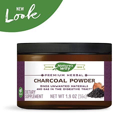 NATURES WAY COCONUT CHARCOAL POWDER, 2 Ounce