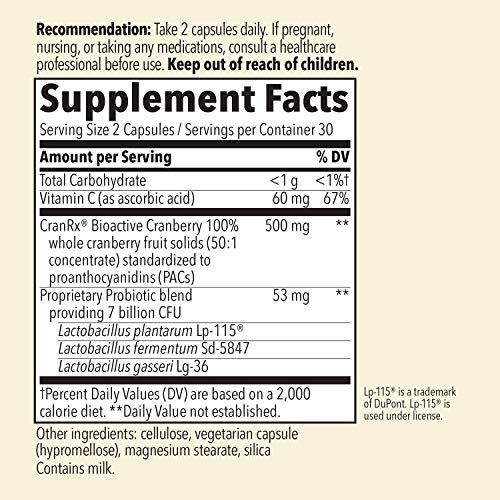Natures Way CranRx Womens Care Research Cranberry with 7B Activ...