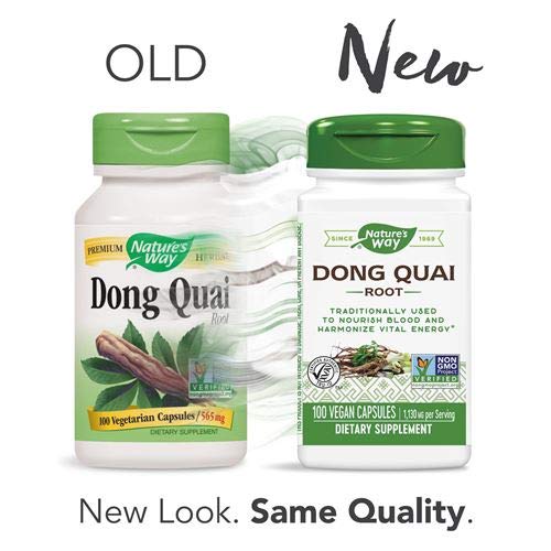 Natures Way Dong Quai 1130 mg per Serving, 100 Capsules Pack of 2