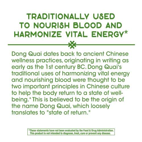 Natures Way Dong Quai 1130 mg per Serving, 100 Capsules Pack of 2