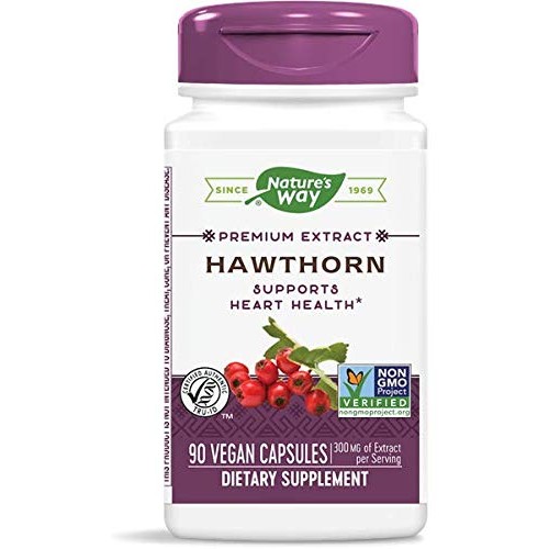 Natures Way Hawthorn Standardized Capsule, 300 Mg - 90 per Pack -...