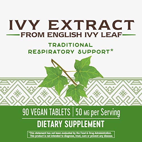 Natures Way Ivy Extract from English Ivy Leaf 50 mg Potency, 90 ...
