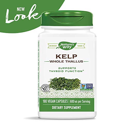 Natures Way Kelp 600 mg Non-GMO Project Verified Gluten Free Veg...