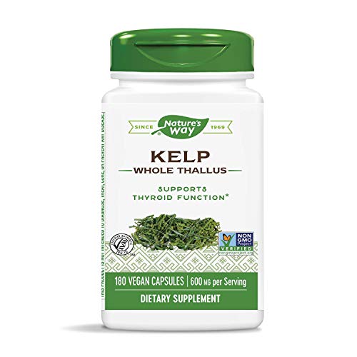 Natures Way Kelp 600 mg Non-GMO Project Verified Gluten Free Veg...