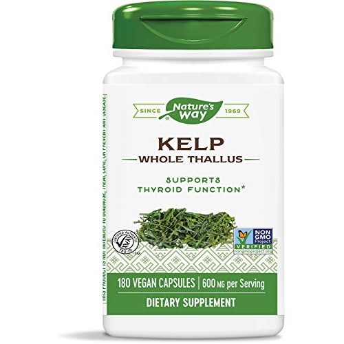 Natures Way Kelp 600 mg Non-GMO Project Verified Gluten Free Veg...