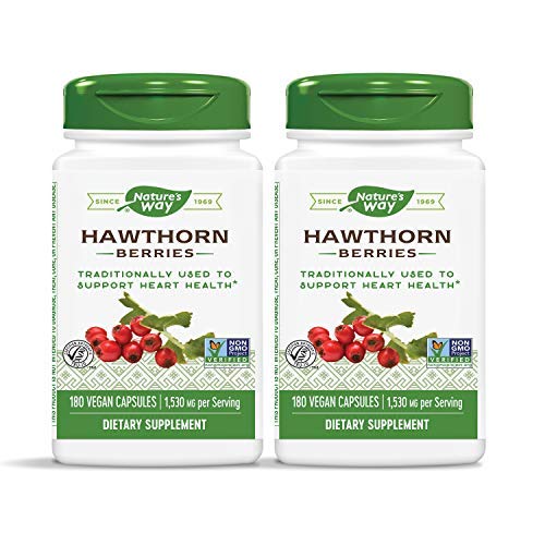 Natures Way Premium Herbal Hawthorn Berries 1,530 mg per Serving...