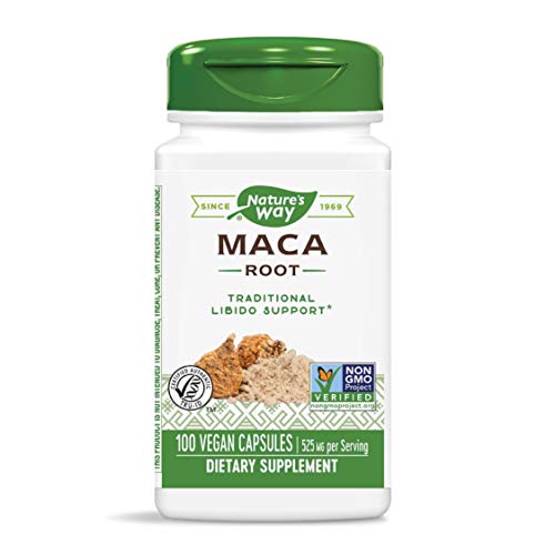 Natures Way Premium Herbal Maca Root 525 mg, 100 Capsules
