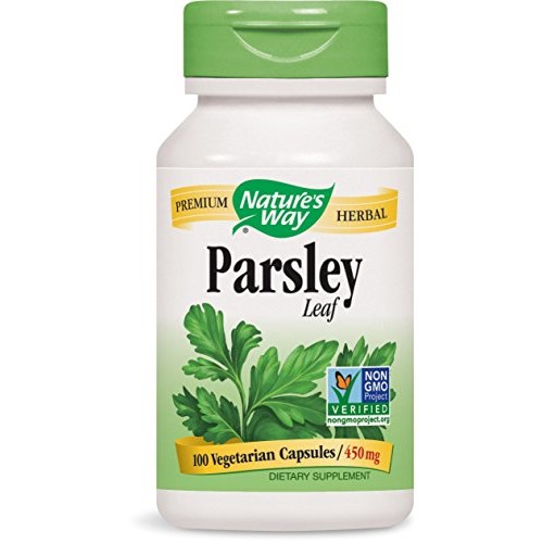 Natures Way Premium Herbal Parsley Leaf 900 mg, 100 Vegetarian C...