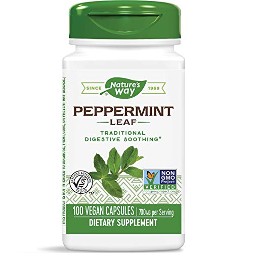 Natures Way Premium Herbal Peppermint Leaf, 700 mg per serving, ...