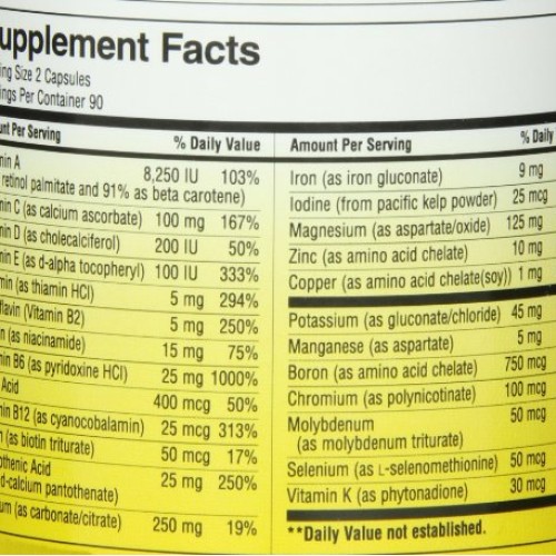 Natures Way Prenatal Multi-Vitamin, 180 Capsules