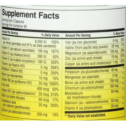 Natures Way Prenatal Multi-Vitamin, 180 Capsules