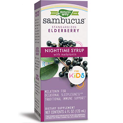 Natures Way Sambucus Nighttime Syrup for Kids,