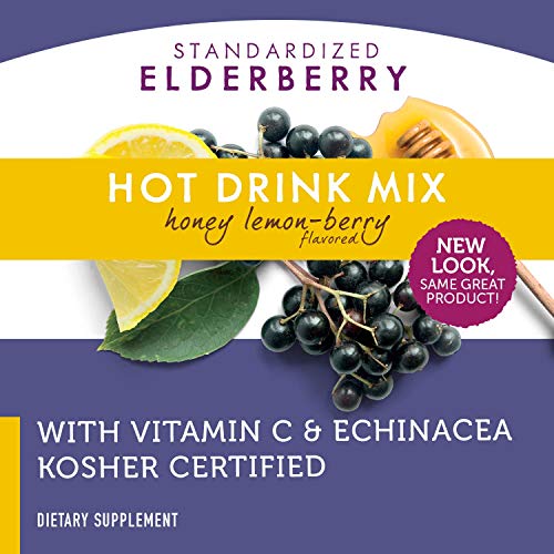 Natures Way Sambucus Soothing Elderberry Hot Drink Mix, with Vit...