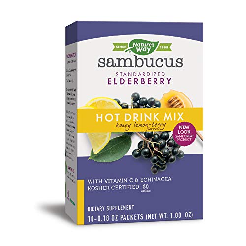 Natures Way Sambucus Soothing Elderberry Hot Drink Mix, with Vit...