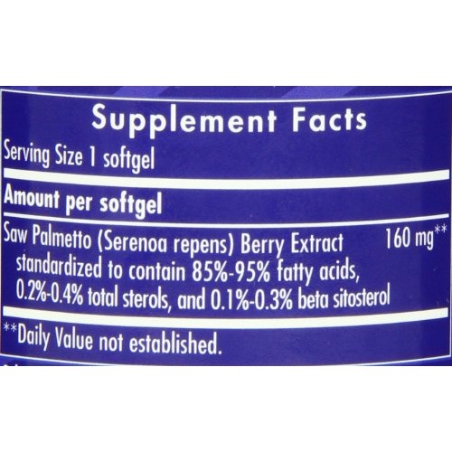 Natures Way Saw Palmetto Standardized Extract Prostate Health, 1...