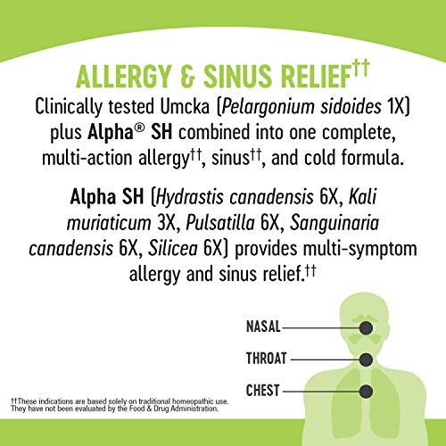 Natures Way Umcka Allergy+Sinus Homeopathic, Sneezing, Runny Nos...