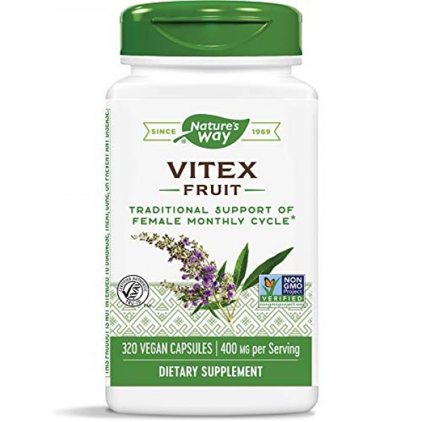 Natures Way Vitex Fruit, Traditional Support of Monthly Cycle*, V...