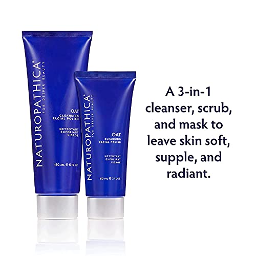 Naturopathica Oat Cleansing Facial Polish - 3-in-1 Cleanser, Scru...