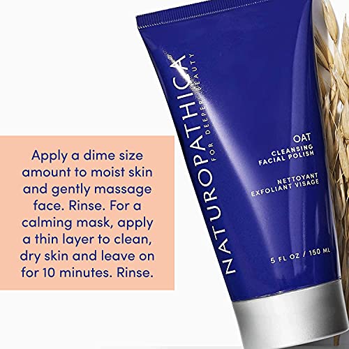 Naturopathica Oat Cleansing Facial Polish - 3-in-1 Cleanser, Scru...