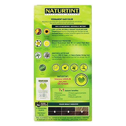 Naturtint, Hair Color Permanent Golden Chestnut 4G, 5.6 Fl Oz