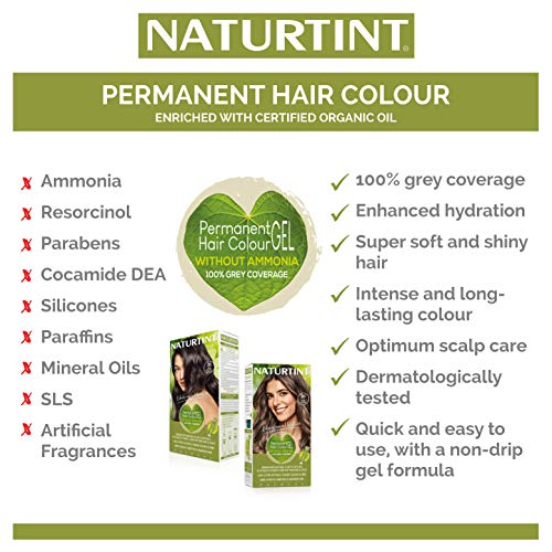 Naturtint Permanent Hair Color, 5M Light Mahogany Chestnut, Plant...