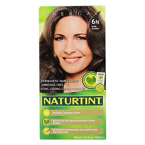 Naturtint Permanent Hair Color 6N Dark Blonde Pack of 1, Ammoni...