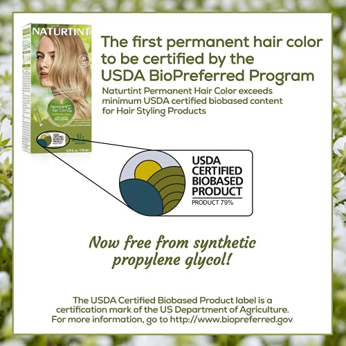 Naturtint Permanent Hair Color 9N Honey Blonde Pack of 1, Ammon...