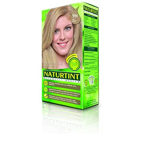Naturtint Permanent Hair Color 9N Honey Blonde Pack of 1, Ammon...