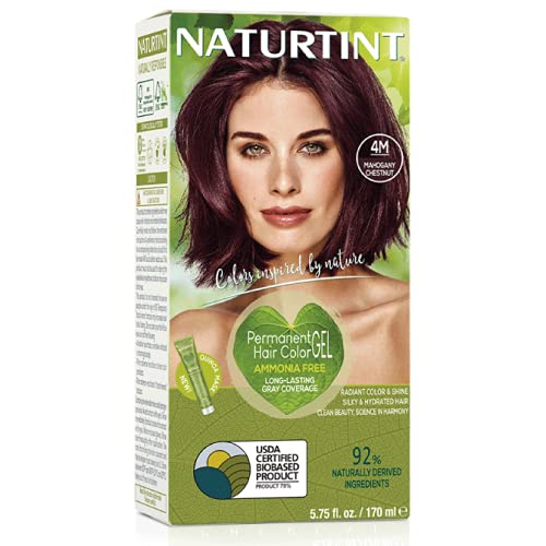 Naturtint Permanent Hair Colorant, 4M Mahogany Chestnut, 5.6 fl o...