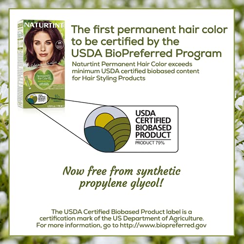 Naturtint Permanent Hair Colorant, 4M Mahogany Chestnut, 5.6 fl o...