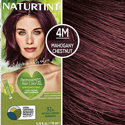 Naturtint Permanent Hair Colorant, 4M Mahogany Chestnut, 5.6 fl o...