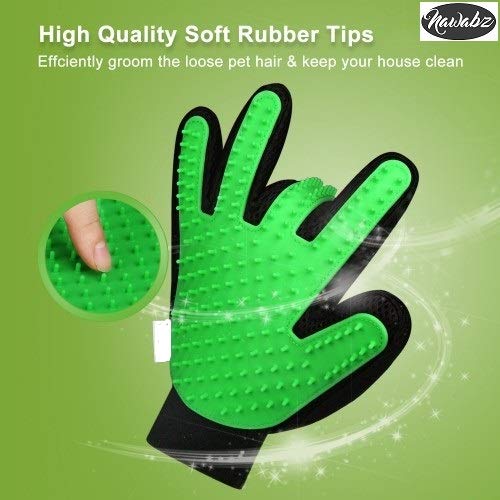 Pet Grooming Glove Kit, Gentle Deshedding Brush Gloves for Dogs &...