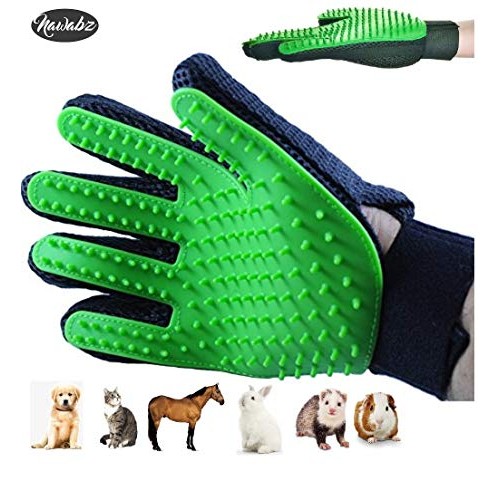 Pet Grooming Glove Kit, Gentle Deshedding Brush Gloves for Dogs &...