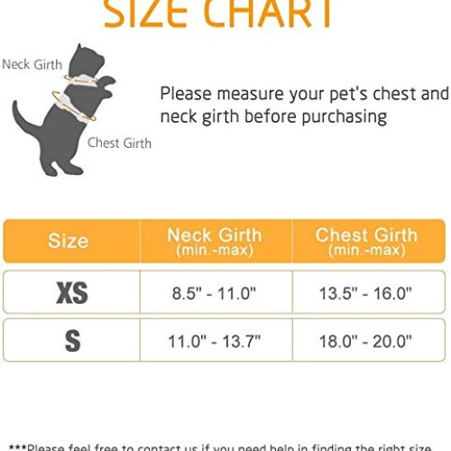 NECALON Cat Harness for Walking，Lightweight Kitten Harness，Esca...