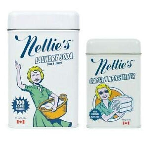 Nellies Laundry Soda 3.3 lbs for 100 loads and Nellie’s Oxygen...