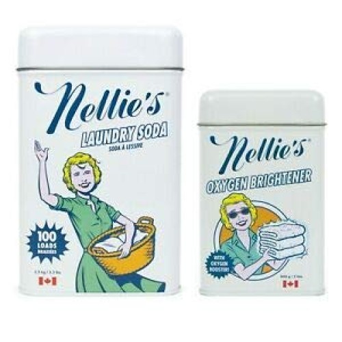 Nellies Laundry Soda 3.3 lbs for 100 loads and Nellie’s Oxygen...