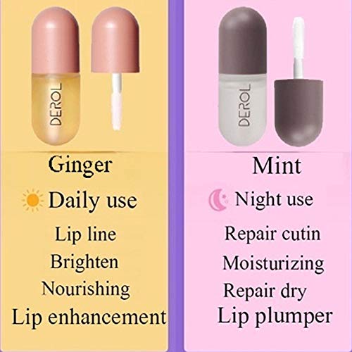 Lip Plumper Set, Natural Lip Plumper and Lip Care Serum,Lip Enhan...
