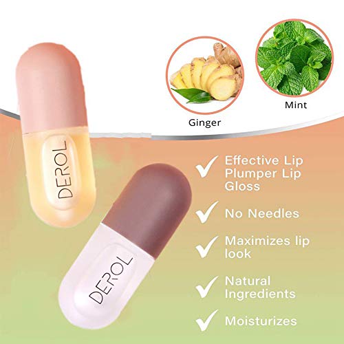 Lip Plumper Set, Natural Lip Plumper and Lip Care Serum,Lip Enhan...