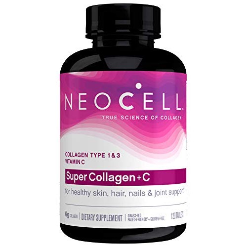 Neocell Super Collagen Type 1 and 3 plus Vitamin C Tablets, 120 C...