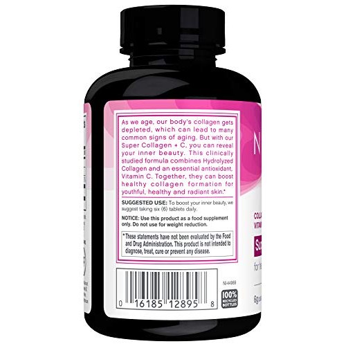 Neocell Super Collagen Type 1 and 3 plus Vitamin C Tablets, 120 C...