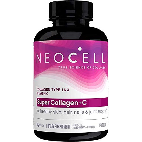 Neocell Super Collagen Type 1 and 3 plus Vitamin C Tablets, 120 C...