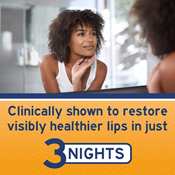 Neosporin Lip Health Overnight Renewal Therapy White Petrolatum L...