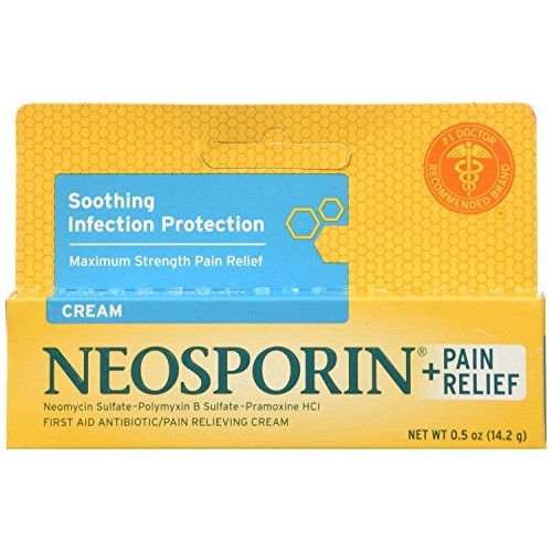 Neosporin Plus First Aid Antibiotic Pain Relieving Cream, 0.5 oz,...