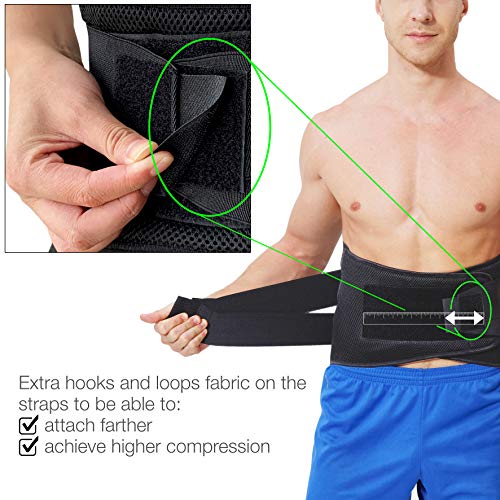 NeoTech Care Adjustable Compression Back Brace Lumbar Support Bel...