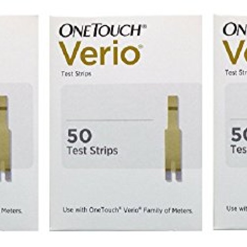 100 + 50 OneTouch Verio Glucose Test Strips- 3 boxes of 50 EXP 2...