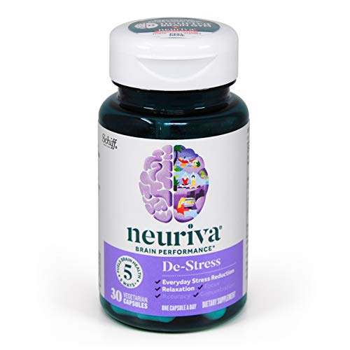 Nootropic Brain Support Supplement - NEURIVA De-Stress Capsules ...