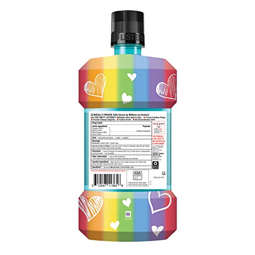 Listerine Cool Mint Antiseptic Mouthwash for Bad Breath, Plaque a...