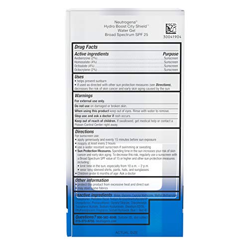 Neutrogena Hydro Boost City Shield Water Gel with Hydrating Hyalu...