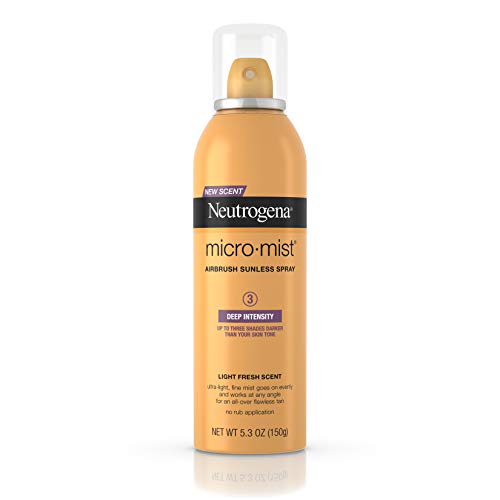 Neutrogena Micro-Mist Airbrush Sunless Tan Spray, Deep 5.3 oz Pac...